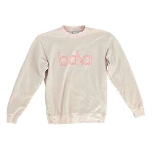 Bala Crewneck Sweatshirt Baby Pink Blush Size Small